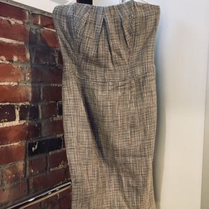 Tweed Strapless Dress